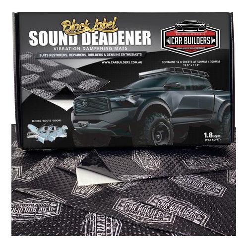 Car Builders Butyl Sound Deadener - Black - SDBLK