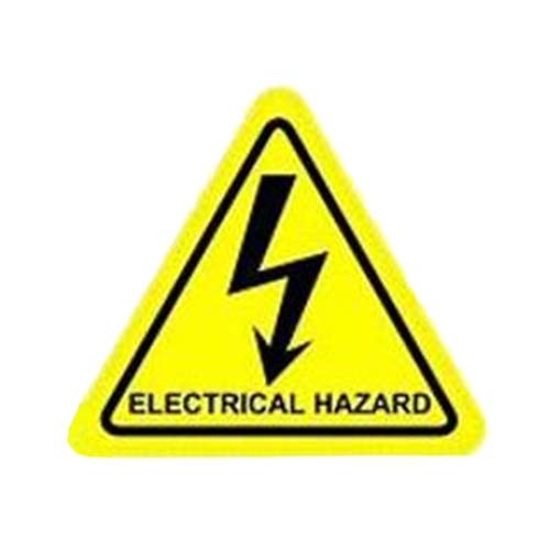 Electrical Hazard Sticker 100x100mm