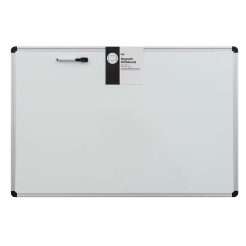 Keji Aluminium Magnetic Whiteboard & Accessories 900 x 600 mm
