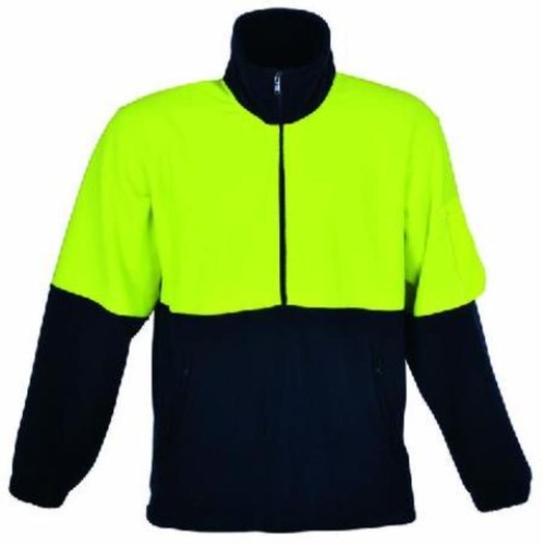 Sloppy Joe 1/2 Zip HiVis Polar Fleece  2XL  Green/Navy