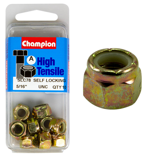 Blister Nylon Nuts UNC 5/16"