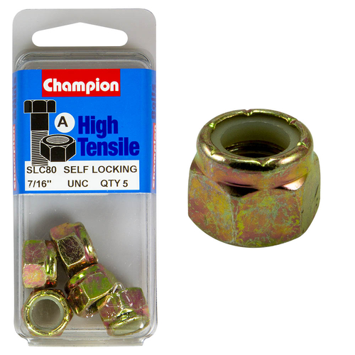 Blister Nylon Nuts UNC 7/16"