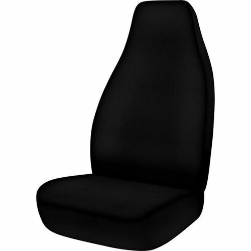 Seats Cover Slip On Black Single