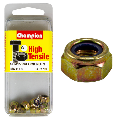 Hex Nuts – Self-Locking – Nylon Insert – M6 X 1.00Mm - SLM158