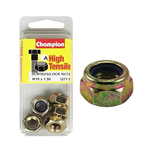 Blister Nylon Nuts Metric M10 x 1.50