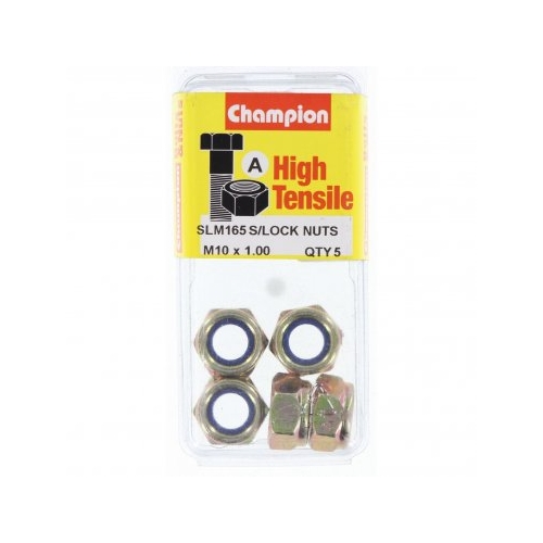 Blister Nylon Nuts Metric M10 x 1.00
