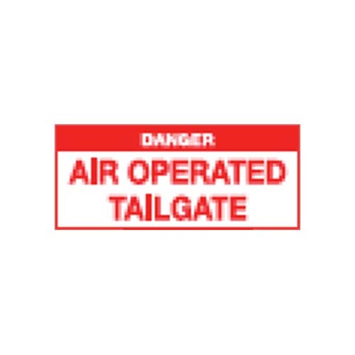 Danger Air Operated Tailgate Sticker 120x50 - SMVA4