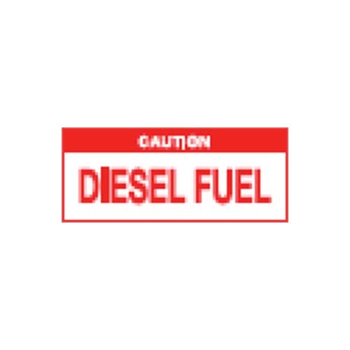Caution Diesel Fuel Sticker