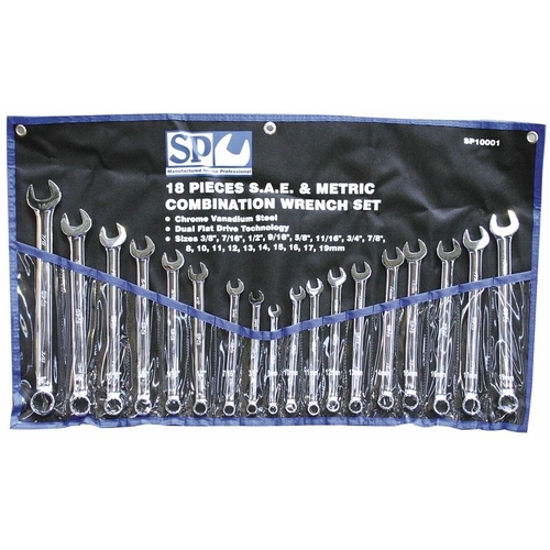 Spanner Set Roe Metric / Sae 18Pc