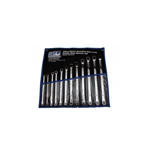 Spanner Metric Gear Drive 12Pc  Ex-Long Double Ring