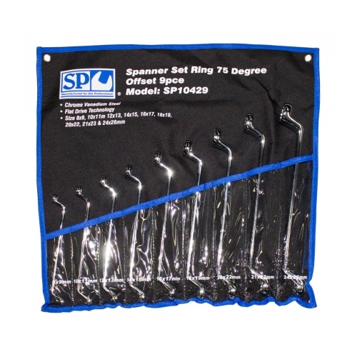 Spanner Set Ring Metric 75 Degree Offset 9Pce