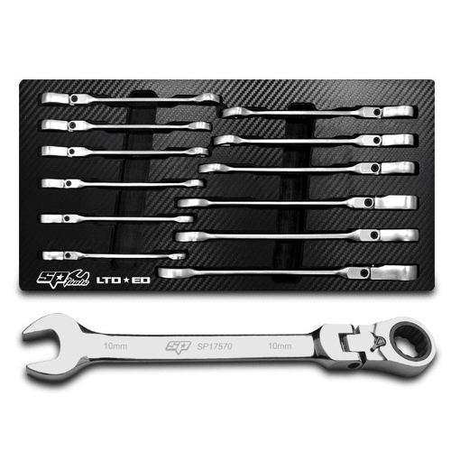 12pc Metric Flex HeadGear Drive Reversible Wrench Set - SP19112X