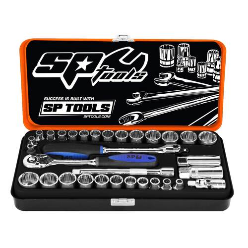 Socket Set 3/8Dr 12Pt 32Pc Metric/Sae