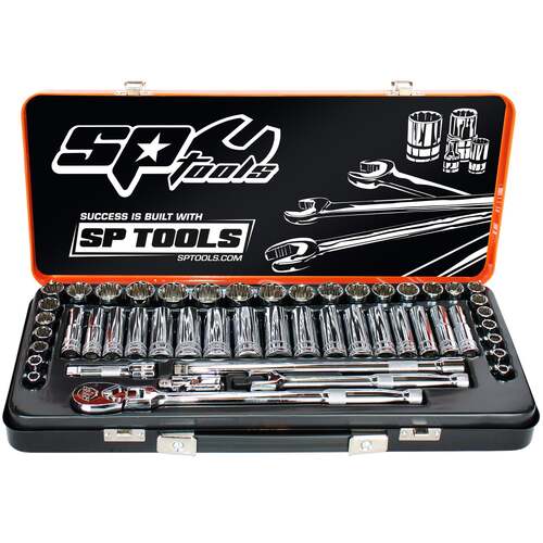 Socket Set 3/8Dr 12Pt And 6Pt 50Pc Metric/Sae - SP20201
