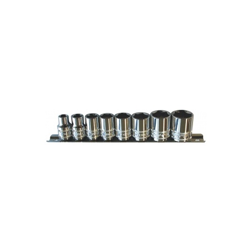 Socket Rail 3/8Dr 6Pt 8Pc Sae