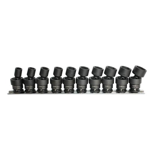 Impact Socket Rail Set 3/8" Drive 6pt Metric Swivel