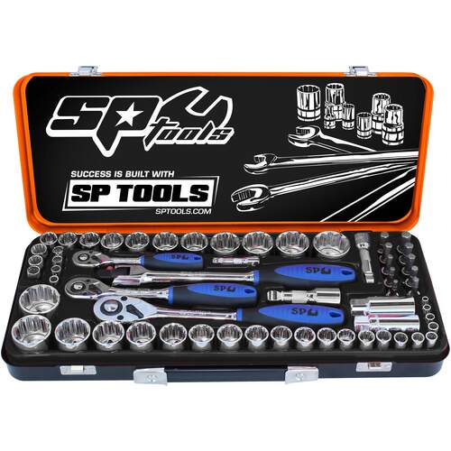 Socket Set 1/4"-3/8"-1/2" Dr 12Pt 59Pc Metric/Sae - SP20280