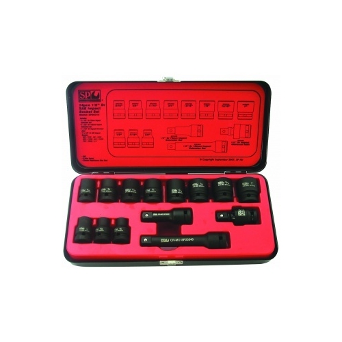 Socket Set Impact 1/2Dr 6Pt 14Pc Sae