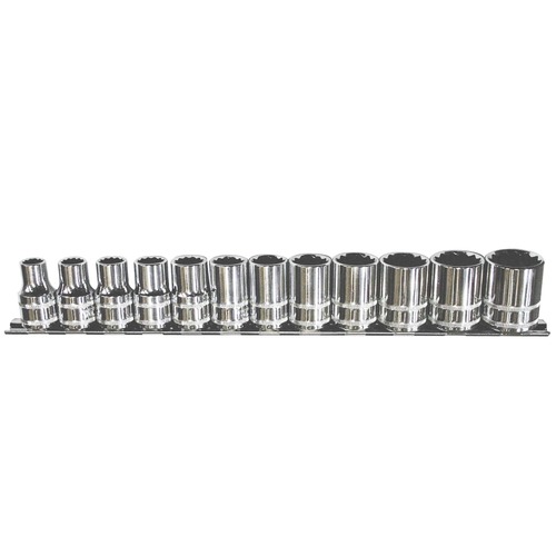 Socket Rail 1/2Dr 12Pt 12Pc Metric - SP20330