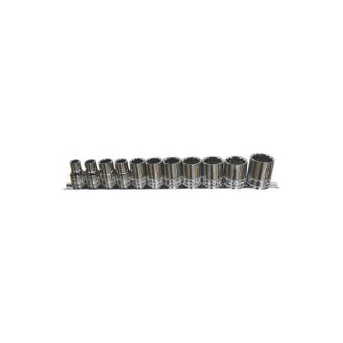 Socket Rail 1/2Dr 12Pt 11Pc Sae