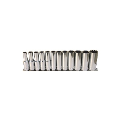 Socket Rail 1/2Dr Deep 12Pt 12Pc Metric