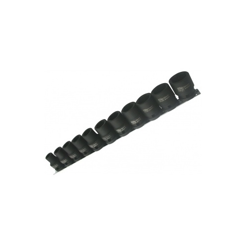 Socket Rail Impact 1/2Dr 6Pt 11Pc Metric