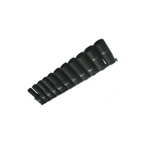 Socket Rail Impact 1/2Dr Deep 6Pt 11Pc Metric