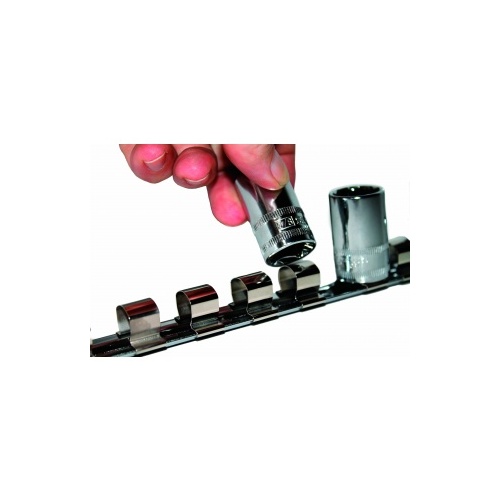 Socket Rail  1/2"Dr Holds 16Pc (413Mm/16In)