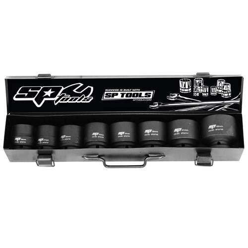 Socket Set Impact 3/4Dr 6Pt 8Pc Metric