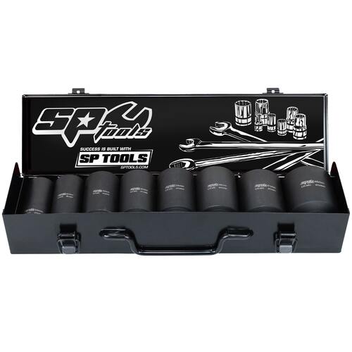 Socket Set Impact 3/4Dr Deep 6Pt 8Pc Metric