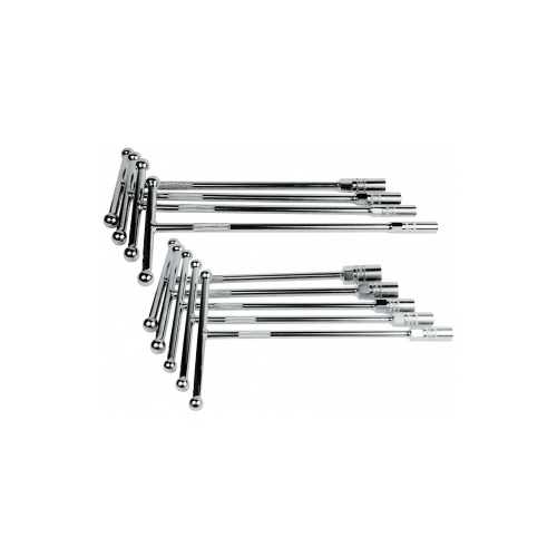 Socket Set 9Pce T-Handle With Ball End