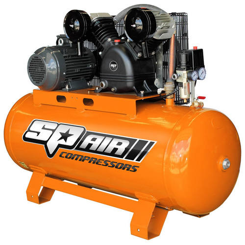 Sp Air 3 Phase Stationary Compressor 5.5Hp Triple Cast