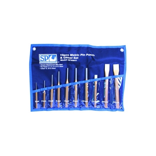 Pin Punch And Chisel Set -10Pcs