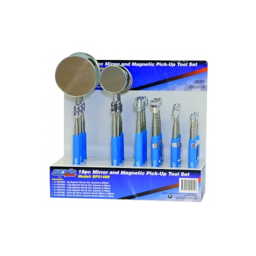 Pick-Up Tool Display Set Mirror & Magnetic -18Pcs
