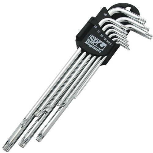 Key Set Magnetic 9Pc Torx Drive Chrome