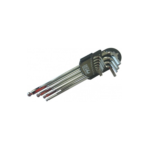 Key Set Magnetic 13Pc Sae Ball Drive Hex Chrome - SP34522