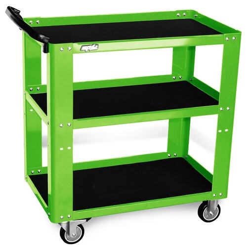 Professional Service Trolley 3 Shelf Green