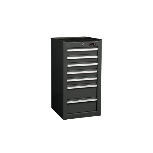 Side Cabinet 7 Drawer Black