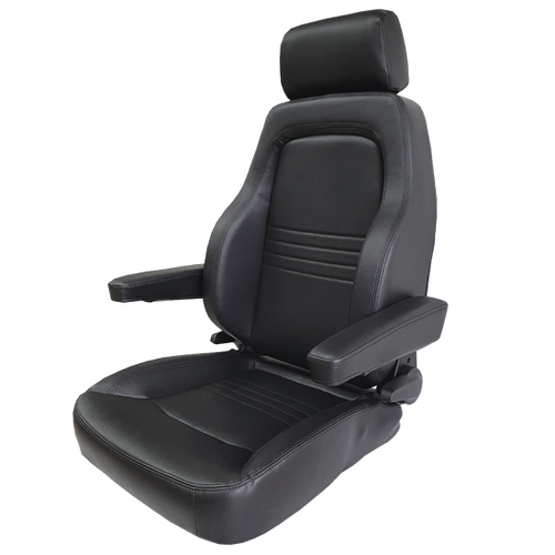 4X4 Sports Seat Leather Black Heated With Armrest for 79 Series - SP4X4S4LBK