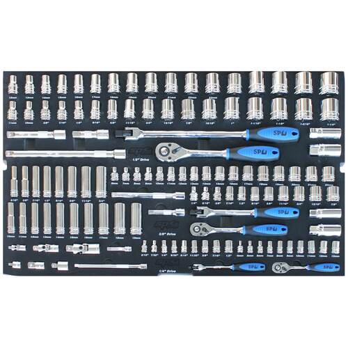 Foam Tray - Metric/Sae - 122Pc - Sockets & Accessories Included