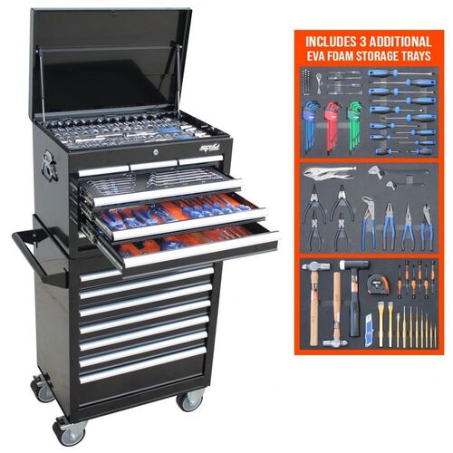 Toolkit 293pc Metric/SAE Black 14 Draw Custom - SP50125X