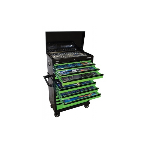 Toolkit 417Pc Metric/Sae - Black/Green 14 Drawer Sumo