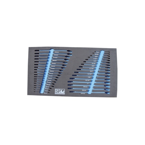Eva Foam Tool Storage (34Pc Metric/Sae) - Spanners