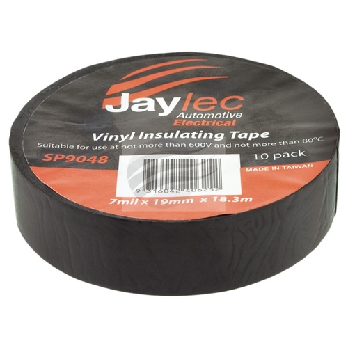Vinyl Insulating Tape 19Mm X 18.3M Black High Temperature 1 roll - SP9048