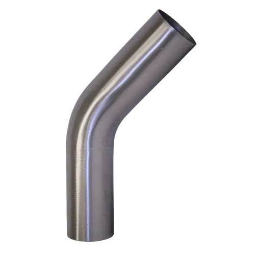 Stainless Steel Mandrel Bend - 2½inch x 45° Flare and Slot Both Ends - SSB25045-304-FBE