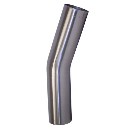 Stainless Steel Mandrel Bend - 3inch x 45° flare and slot both ends - SSB30045-304-FBE