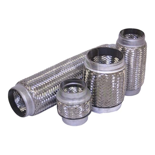 1½" ID x 6" Long - Inner & Outer Braid Stainless Steel Flex Bellow