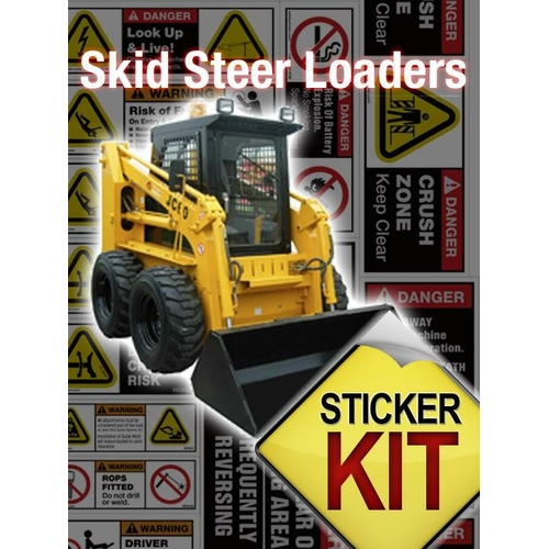 Skid Steer Safety Sticker Sheet - SSSS