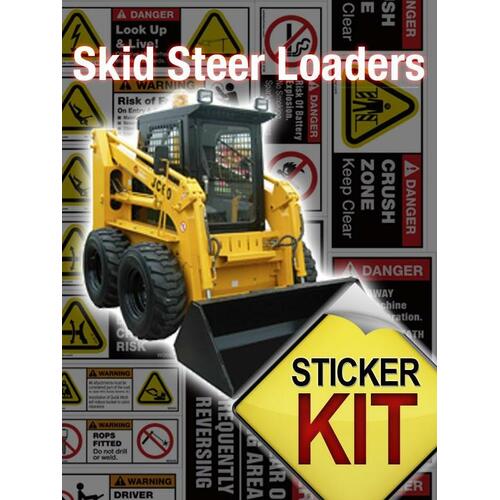 Skid Steer Safety Sticker Sheet