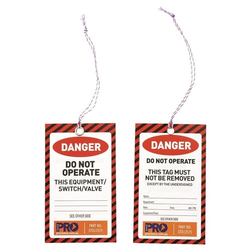 DO NOT OPERATE / LOCK OUT Tags (100 Pack )